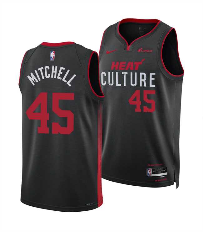 Men's Miami Heat #45 Davion Mitchell Black 2025 City Edition Stitched Jersey Dzhi,We sell and wholesale Men's Miami Heat #45 Davion Mitchell Black 2025 City Edition Stitched Jersey Dzhi on line form chian!